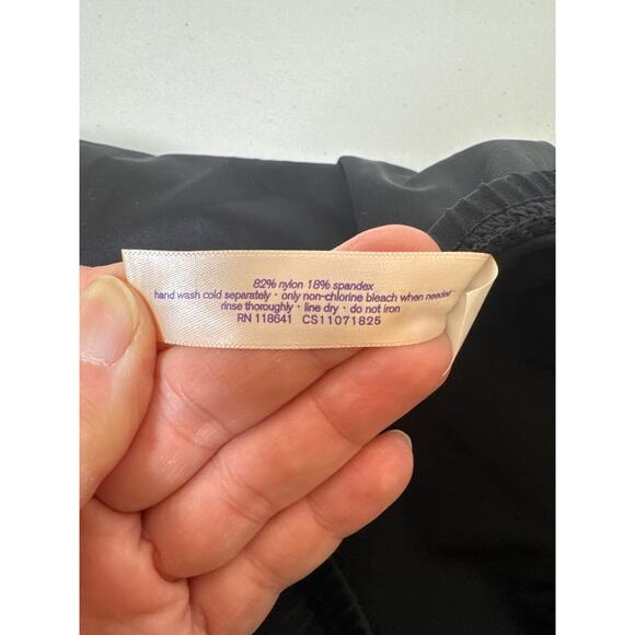 Cacique Swim Lane Bryant Black Side Slit Swim Skirt Sz: 16 - Picture 6 of 8